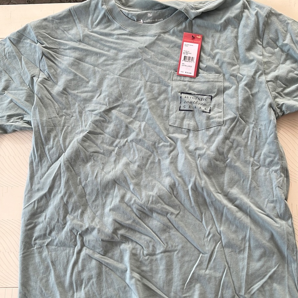 Southern Marsh Authentic Burnt Sage Green T-Shirt - Mens XL